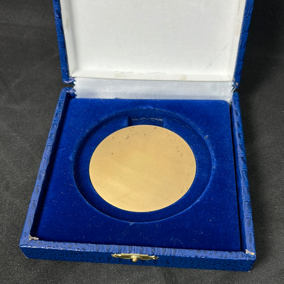 2 Belgian Medals Bronze enamelled "Medaille voor verdiensten" Ukkel