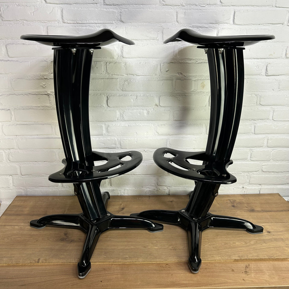 Dulton Industrial Vintage Bar Stool With Tractor Seating, Model Lotus