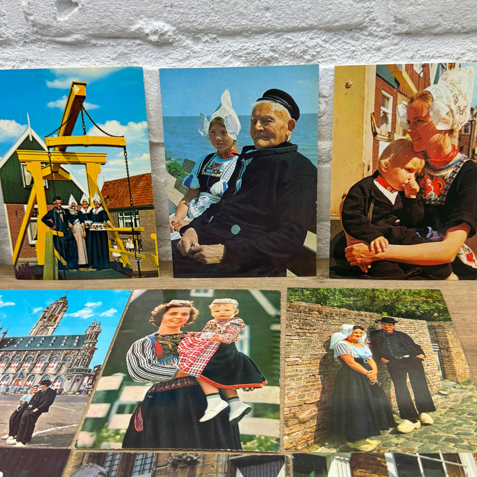 Collection of Holland Folklore Costume with Dutch Woman Vintage photo cards – Holland’s Traditional Culture Costumes
