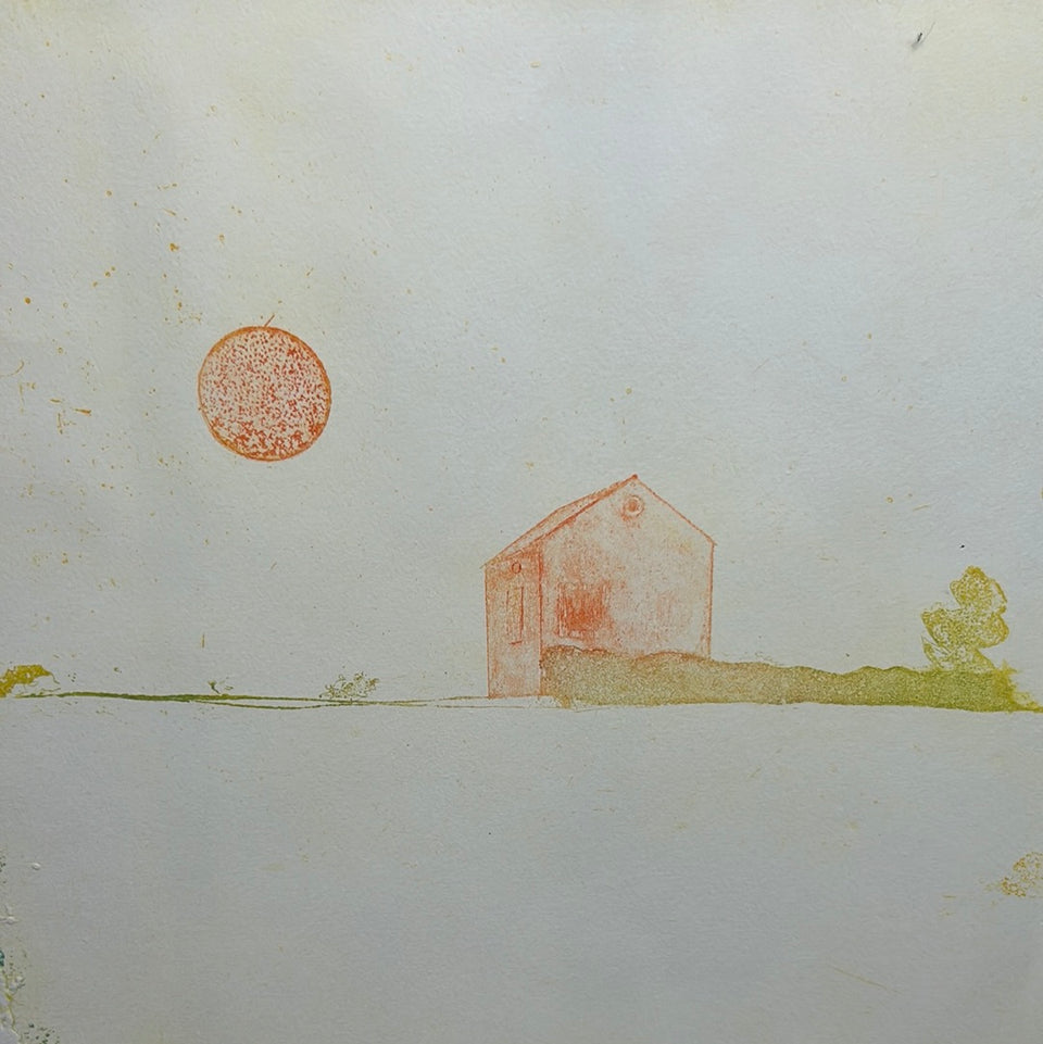 Farm - Rare proof version - Artwork by Eduard Flor (1925-2015)