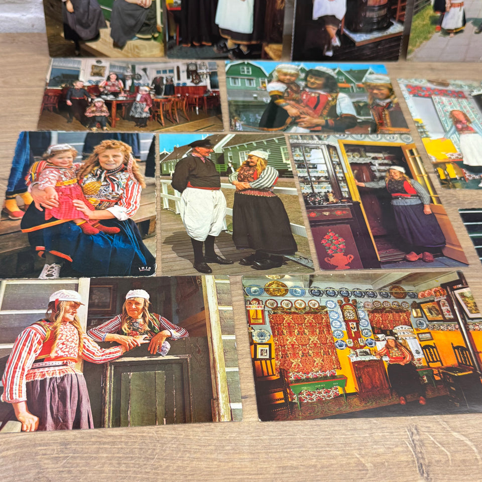 Vintage postcard Collection of Dutch Folklore Costume photo cards – Holland’s Traditional Culture Costumes