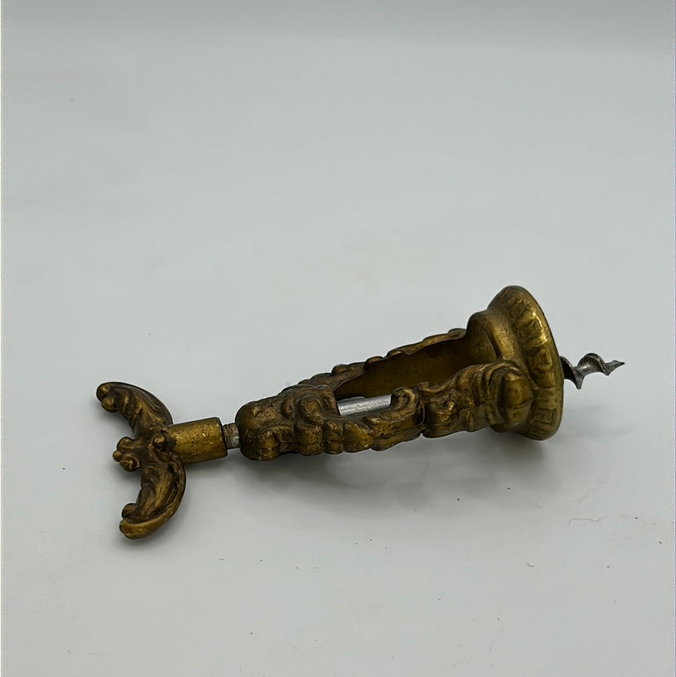 Antique copper corkscrew