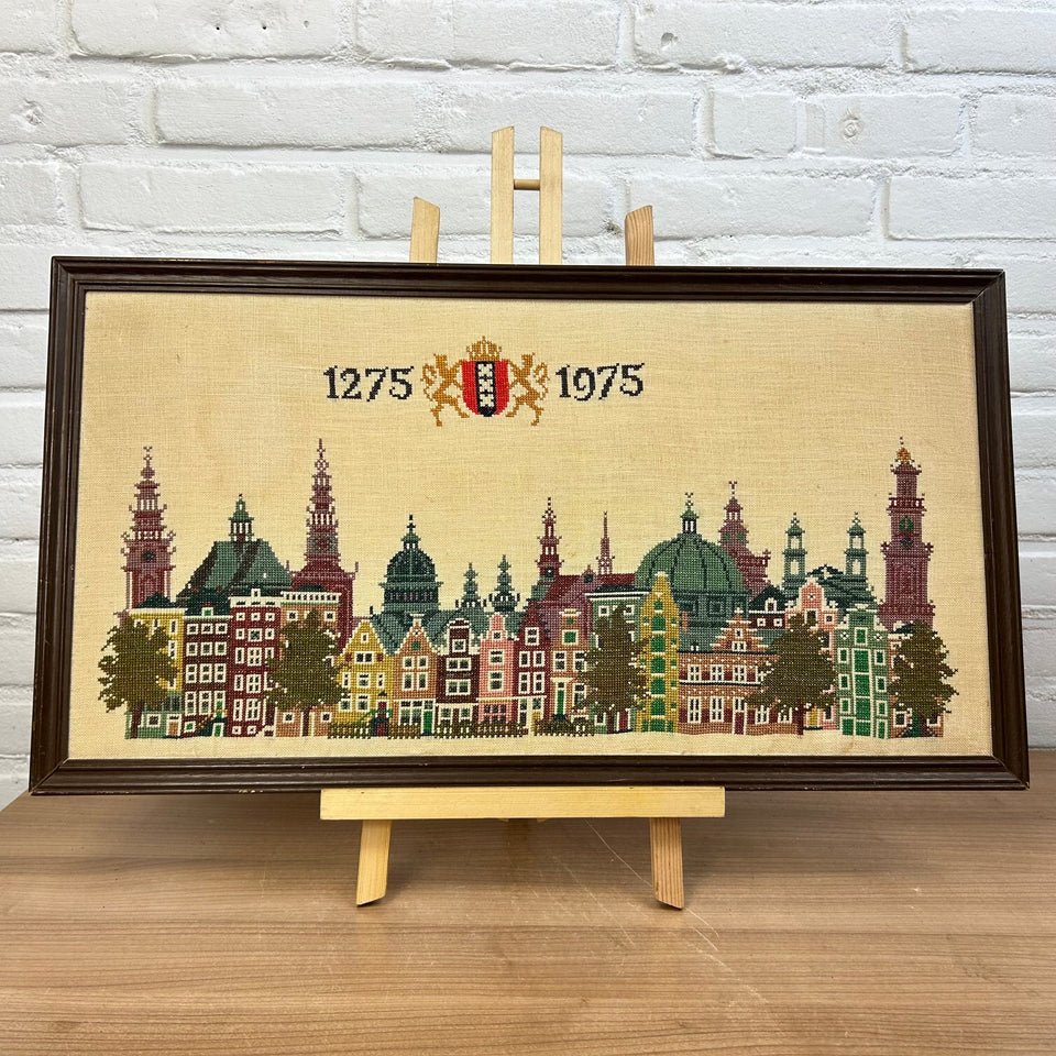 Amsterdam City 700 years Memorial Embroidery - Cotton work - Patchwork