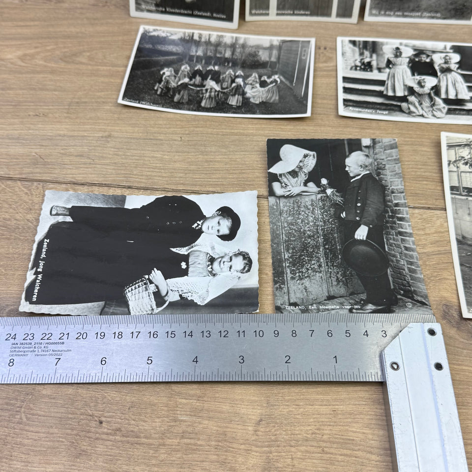 Collection of historical Children Folklore Dutch Costume photocards - High Quality Photo paper a.o. – Holland Traditional Folk Kids Costume Embroideries