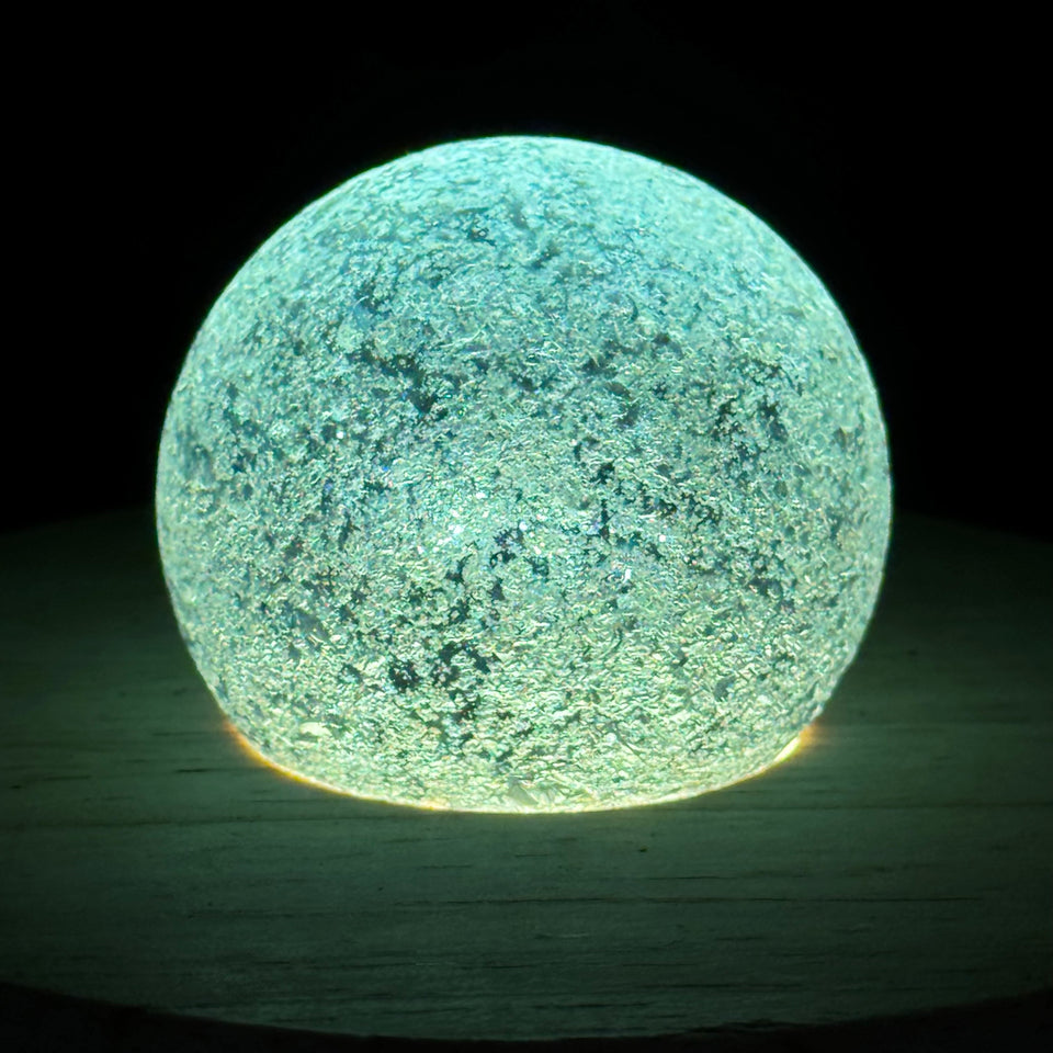 2 Large Sea Glass marble spheres (2 inch - 4/5cm)