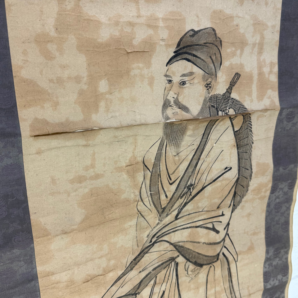 Samurai Warrior by Japanese painter Okamoto Toyohiko (1773 - 1845)