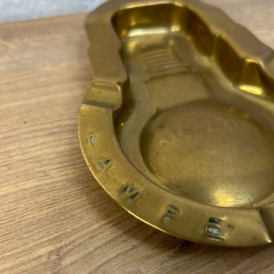 Vintage Copper Mazda Lampe Belge Lightbulb Ashtray