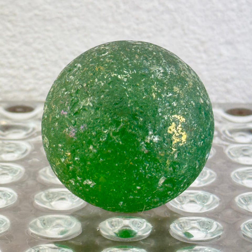 2 Large Sea Glass marble spheres (2 inch - 4/5cm)
