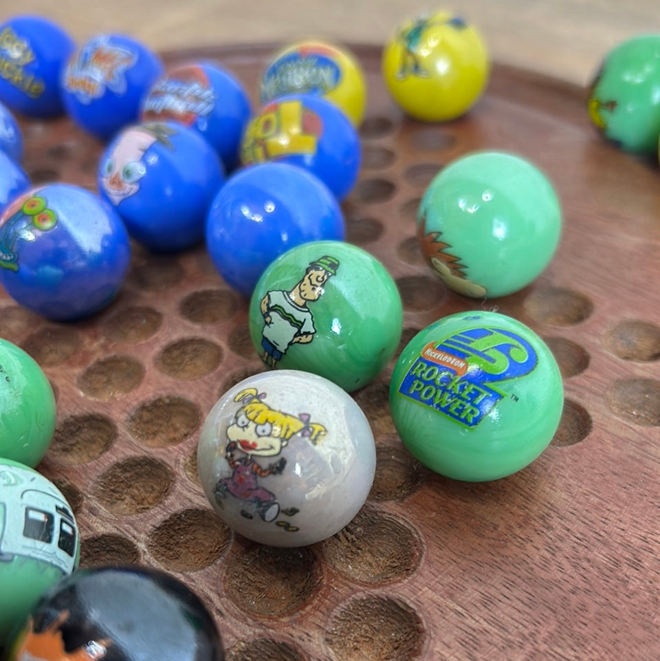 Mixed set of 30 Comic Series Vintage Marbles - 1 inch