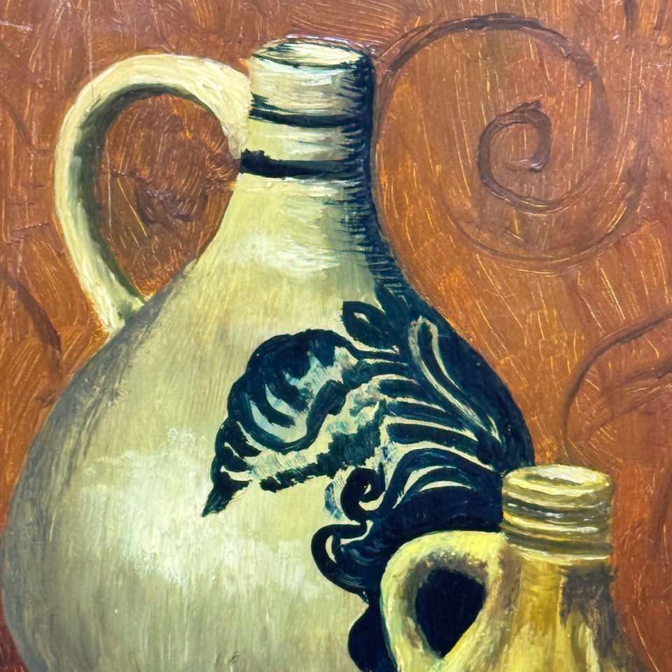 Still life painting Jars and Fruits - Oil painting
