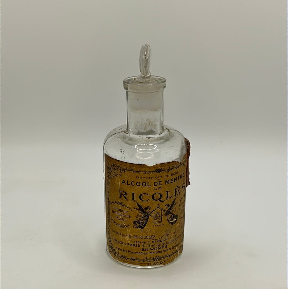 Rare Antique Ricqlès Alcool de Menthe bottle (not empty)