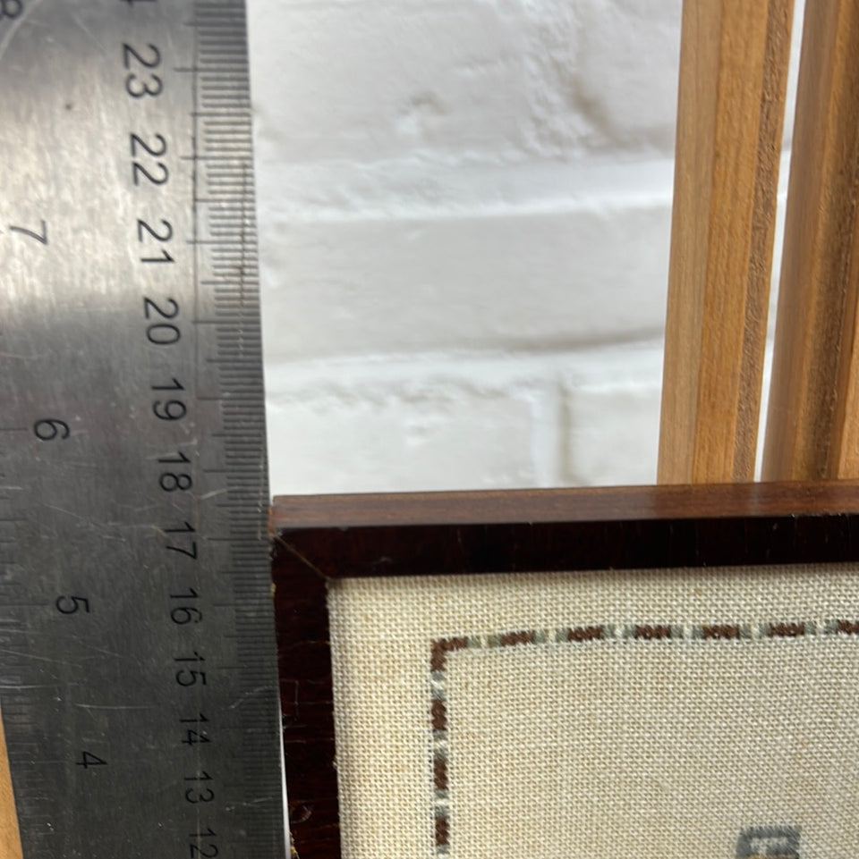 Small Dutch Jenever Embroidery - Tapestry - Patchwork - Cotton work - Framed