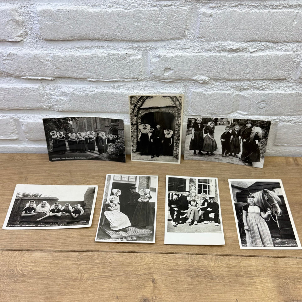 Collection of historical Folklore Holland Costume photocards - High Quality Photo paper a.o. – Holland Traditional Culture Costume Embroideries