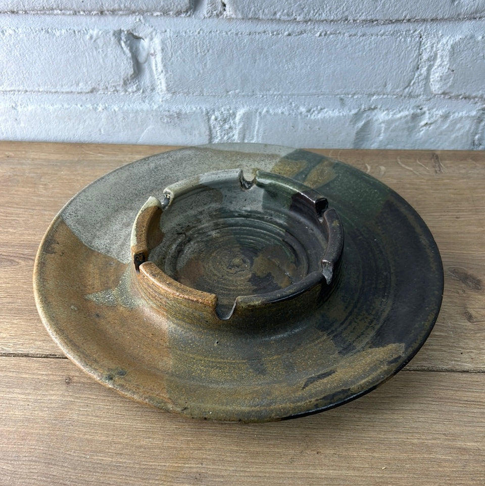 Large Vintage Ceramic Ashtray