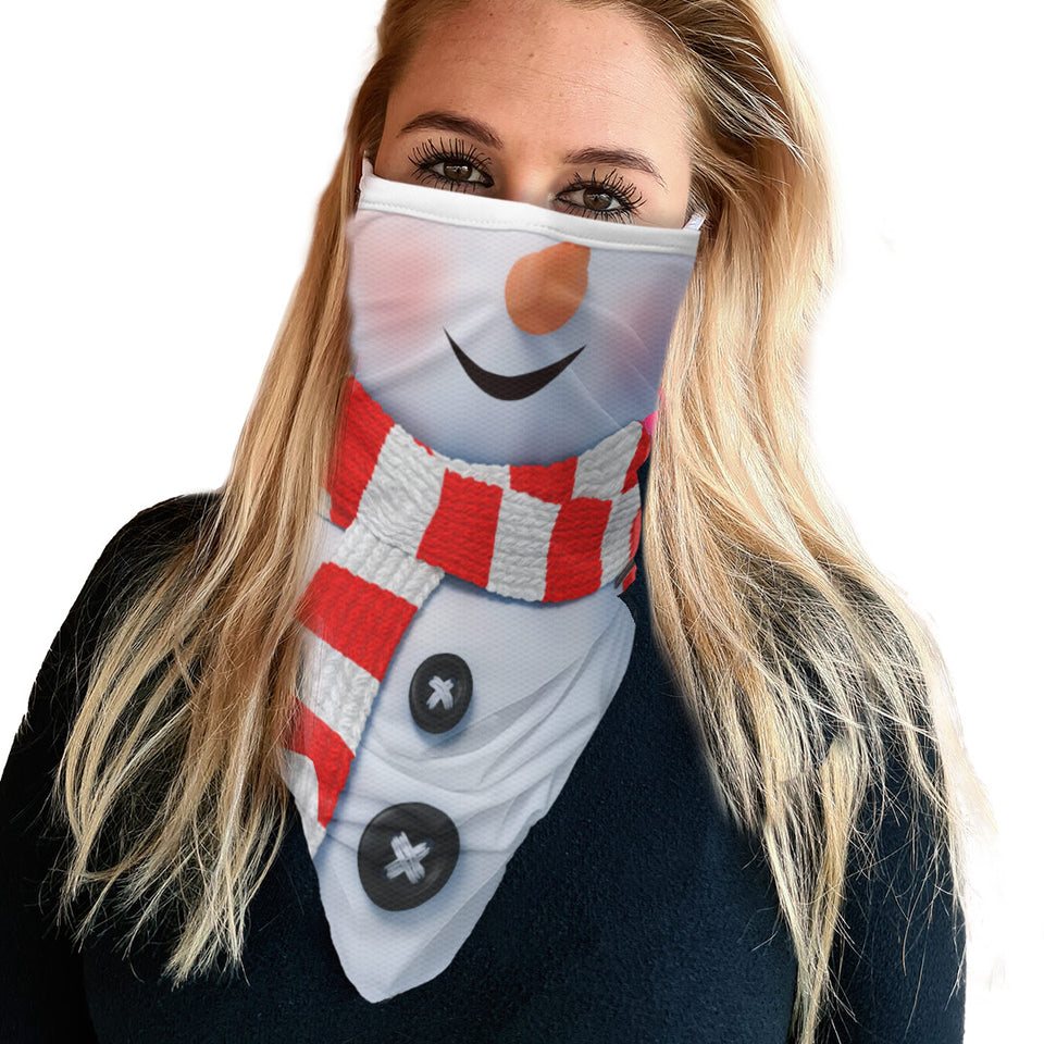 3 x Snowman 2 - Bandana - Neck Gaiter - Sleeve - Scarf