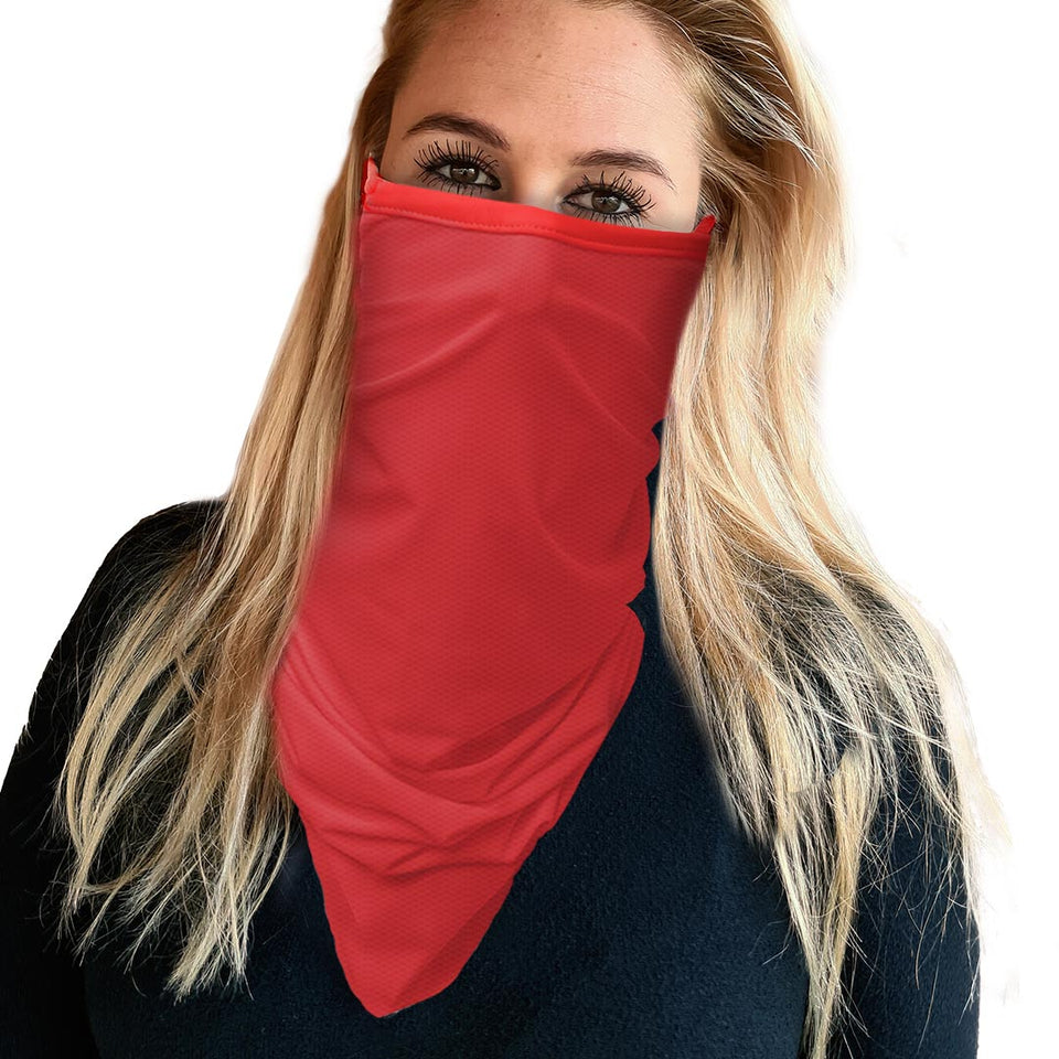 3 x Simply Red - Bandana - Neck Gaiter - Sleeve - Scarf