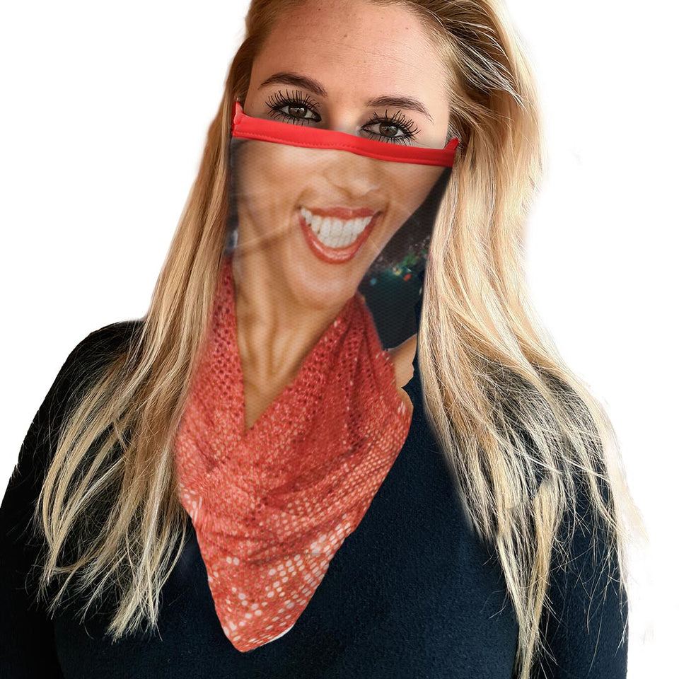 3 x Lady in Red  - Bandana - Neck Gaiter - Sleeve - Scarf