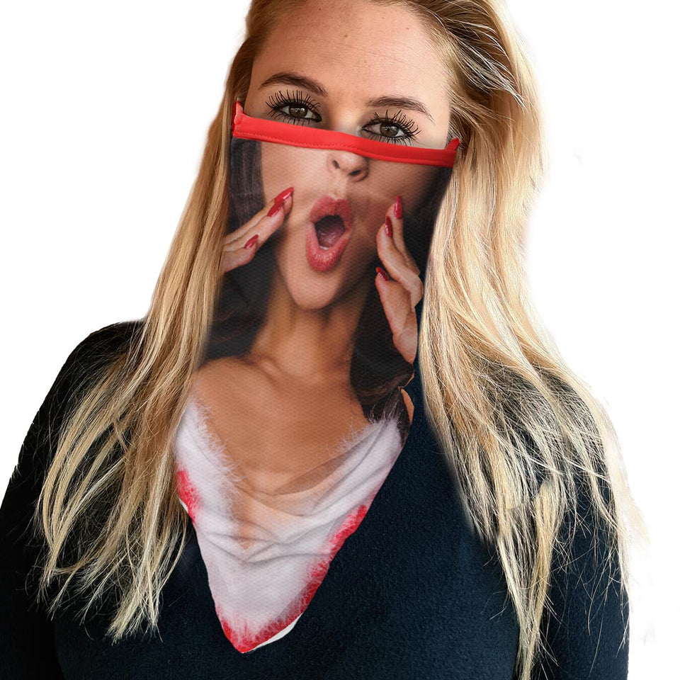 3 x Mrs. Santa - Bandana - Neck Gaiter - Sleeve - Scarf