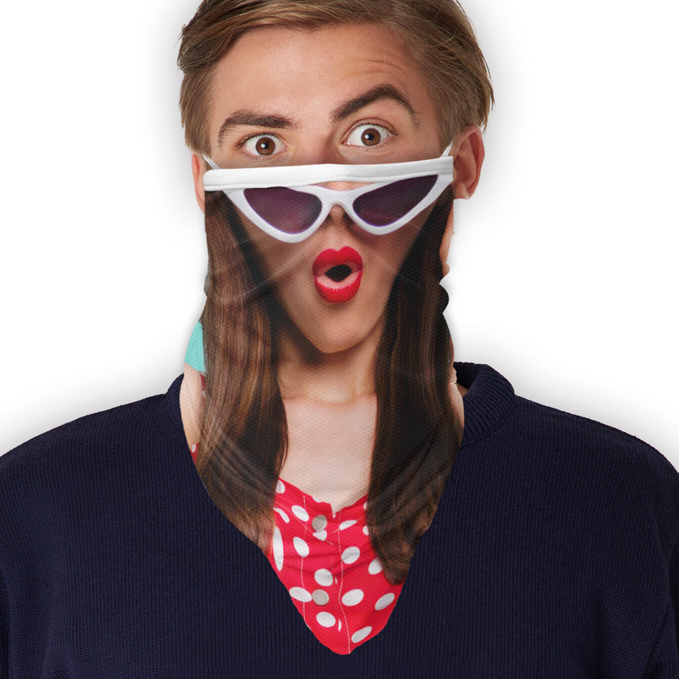 3 x Polka Dots - Bandana - Neck Gaiter - Sleeve - Scarf