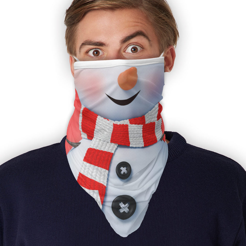 3 x Snowman 2 - Bandana - Neck Gaiter - Sleeve - Scarf