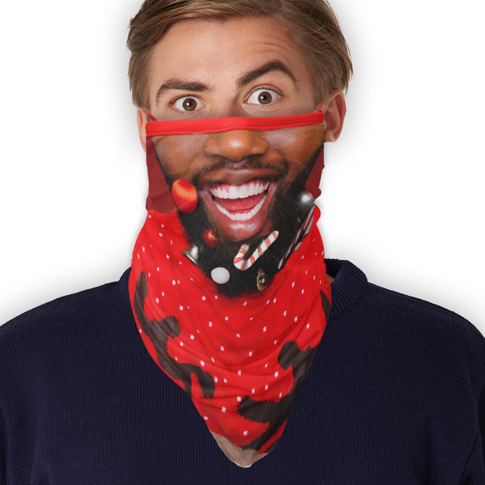 3 x Beard with balls 3 -  - Bandana - Neck Gaiter - Sleeve - Scarf