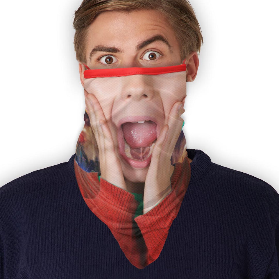 3 x Home Alone Scream- Bandana - Neck Gaiter - Sleeve - Scarf