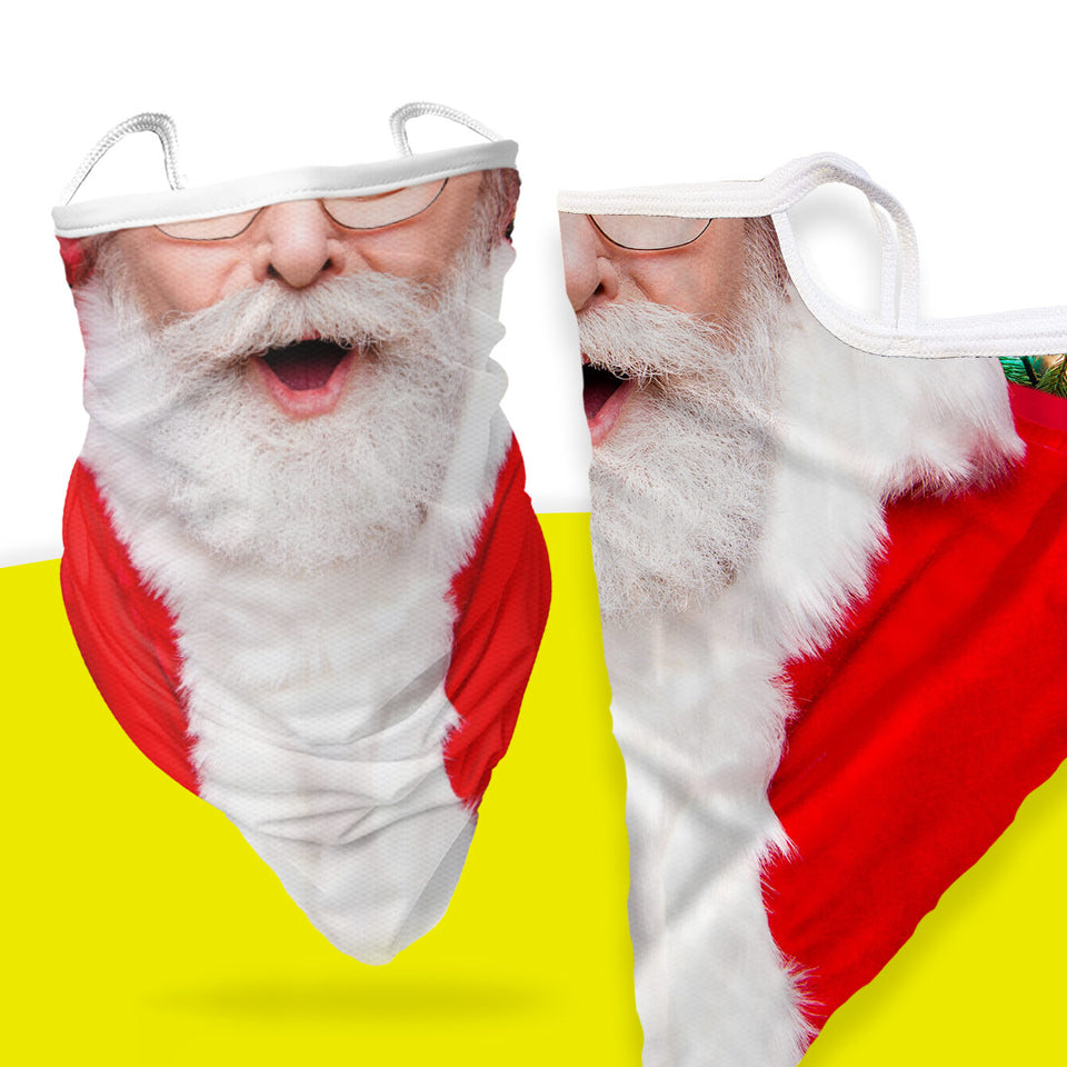 3 x Santa - Bandana - Neck Gaiter - Sleeve - Scarf