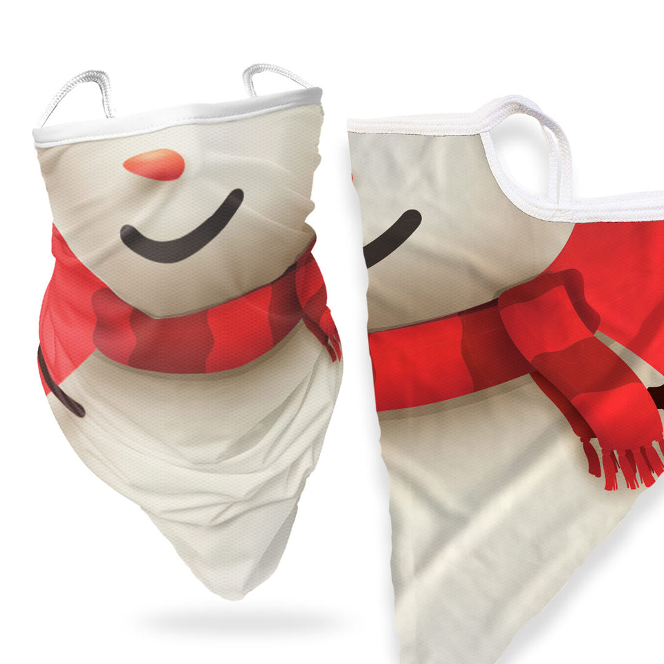 3 x Happy Snowman - Bandana - Neck Gaiter - Sleeve - Scarf