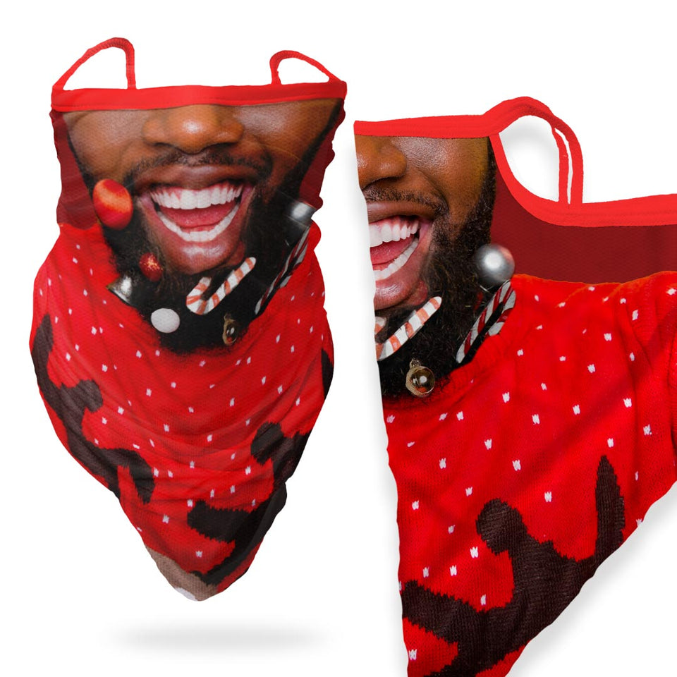 3 x Beard with balls 3 -  - Bandana - Neck Gaiter - Sleeve - Scarf