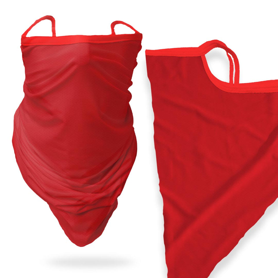 3 x Simply Red - Bandana - Neck Gaiter - Sleeve - Scarf