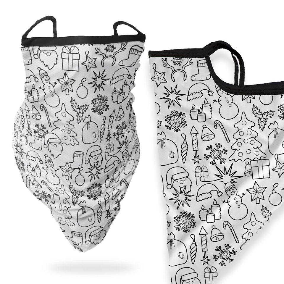 3 x Doodles  - Bandana - Neck Gaiter - Sleeve - Scarf