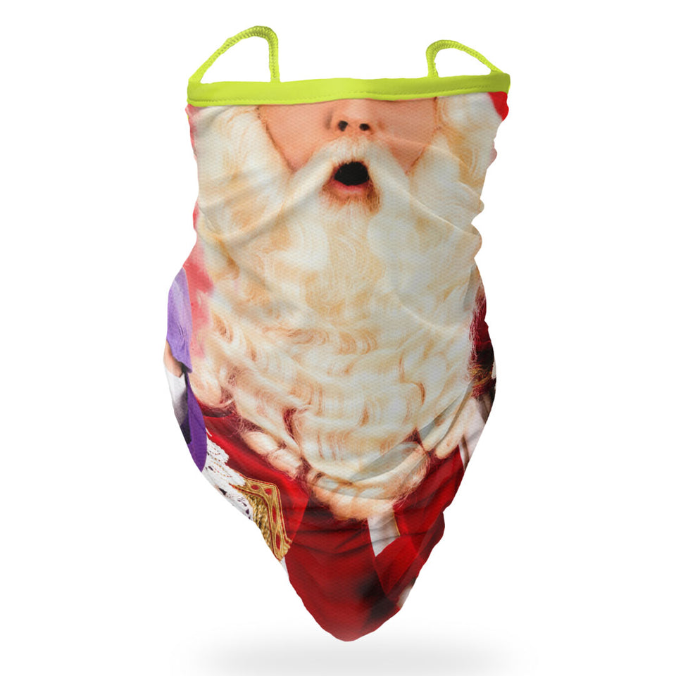 3 x Surprised Santa - Bandana - Neck Gaiter - Sleeve - Scarf