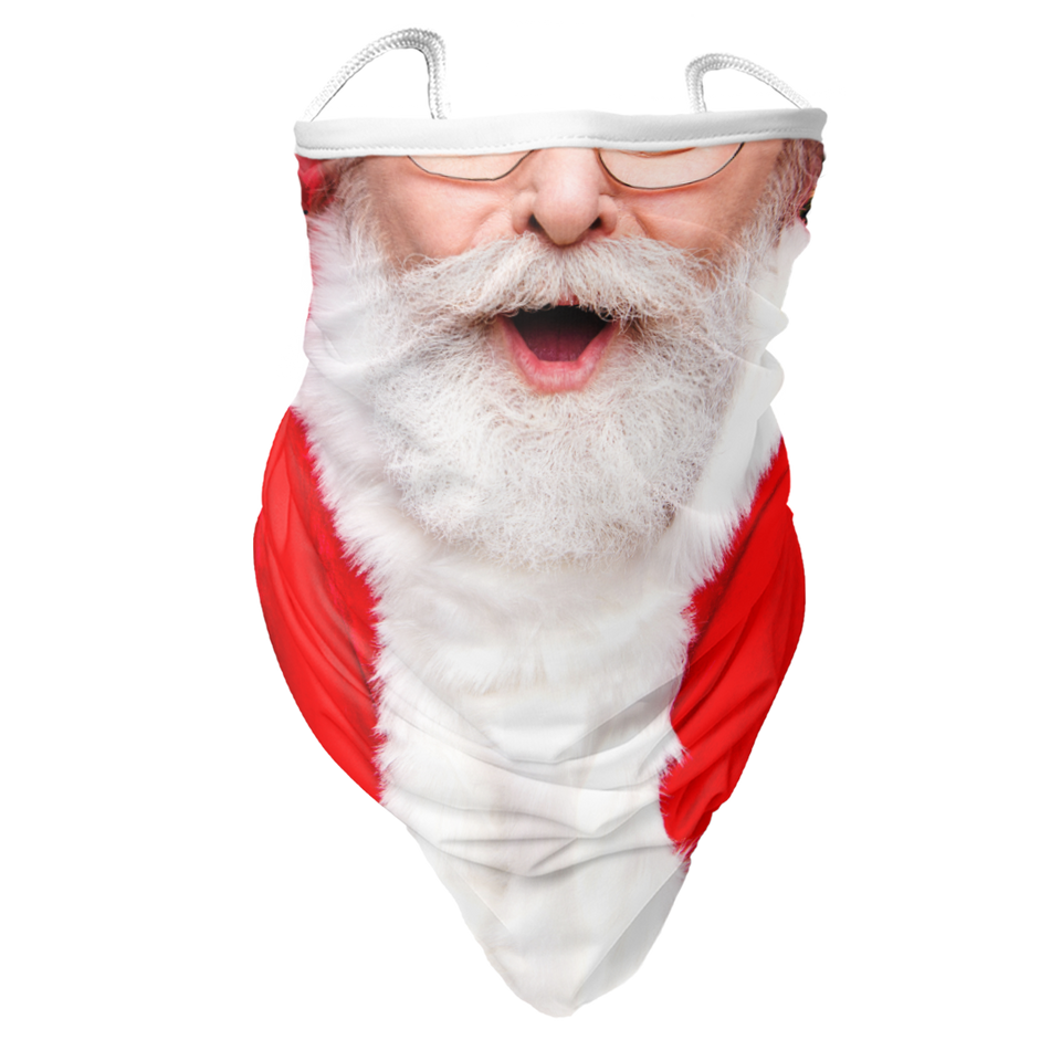 3 x Santa - Bandana - Neck Gaiter - Sleeve - Scarf