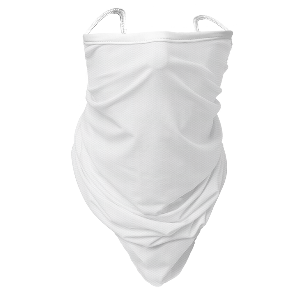 3 x White - Bandana - Neck Gaiter - Sleeve - Scarf