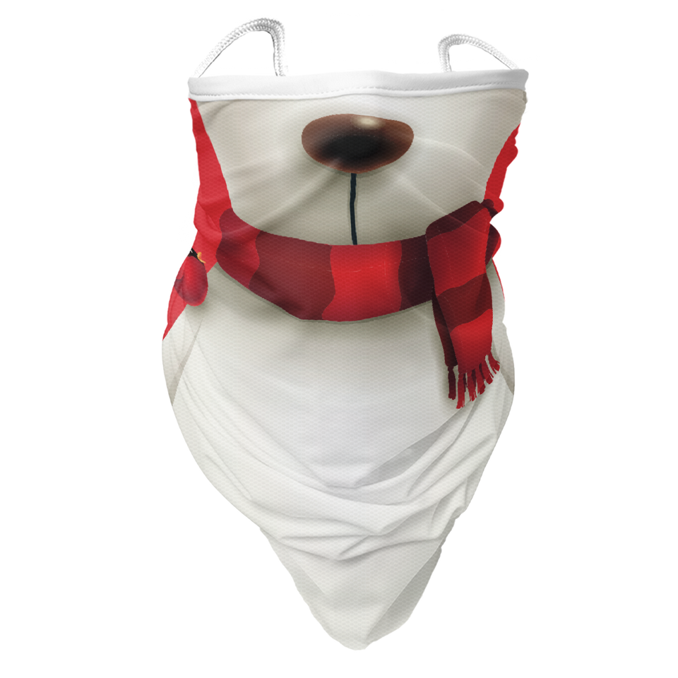 3 x Happy Snowman - Bandana - Neck Gaiter - Sleeve - Scarf