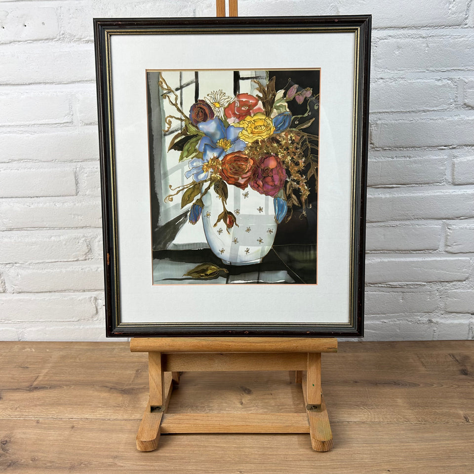 Fleurs pour lulu -Jutta Ritter-Scherer - Print with gold top layer