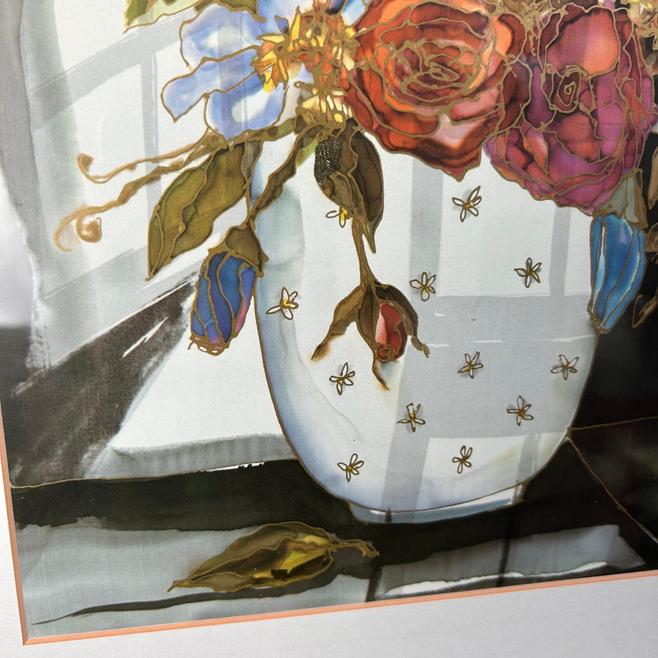 Fleurs pour lulu -Jutta Ritter-Scherer - Print with gold top layer