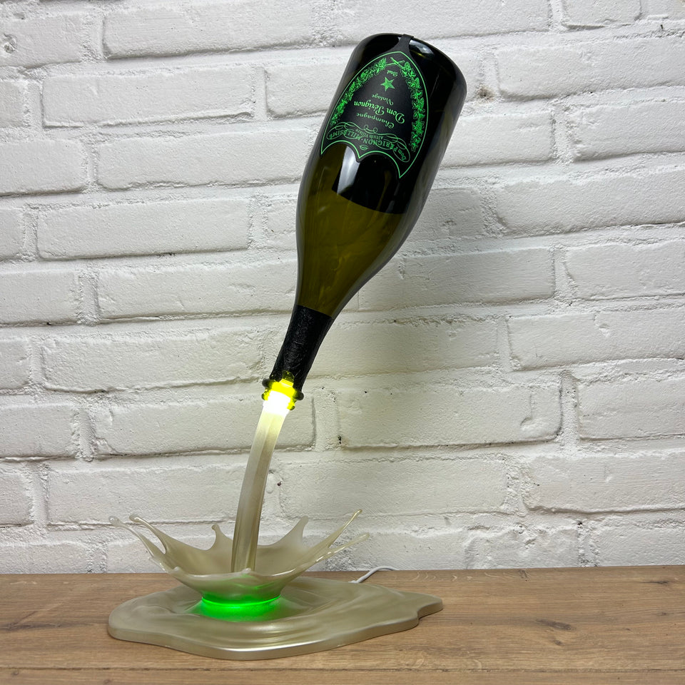 Dom Pérignon Luminous Champagne Lamp by Pep - Custom painted led color lamp