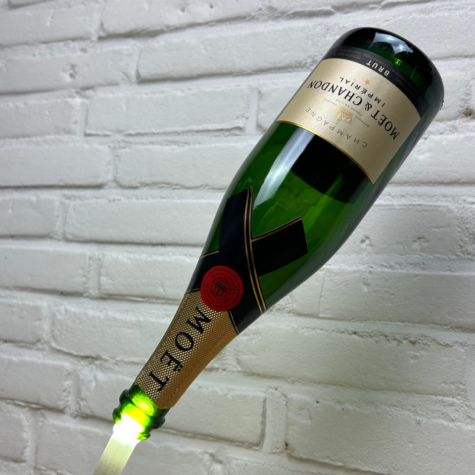 Moët & Chandon Nectar Imperial Lamp- Champagne Lamp van Pep - Custom painted LED color lamp