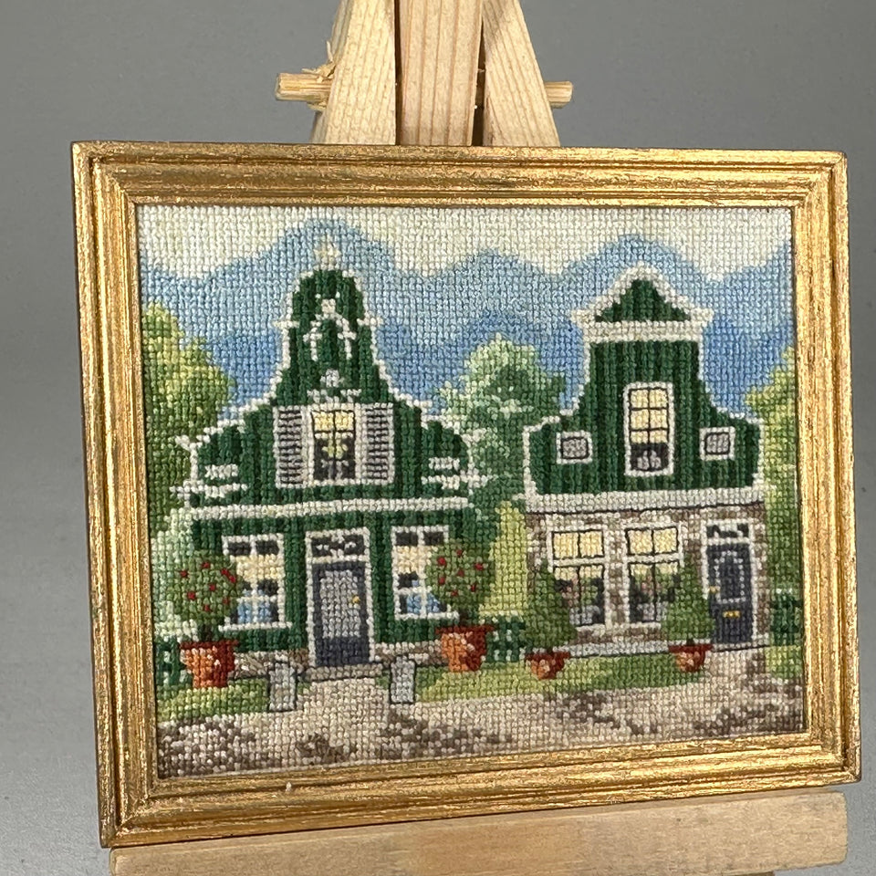 Miniature dollhouse Embroidery by Tieneke Beiler