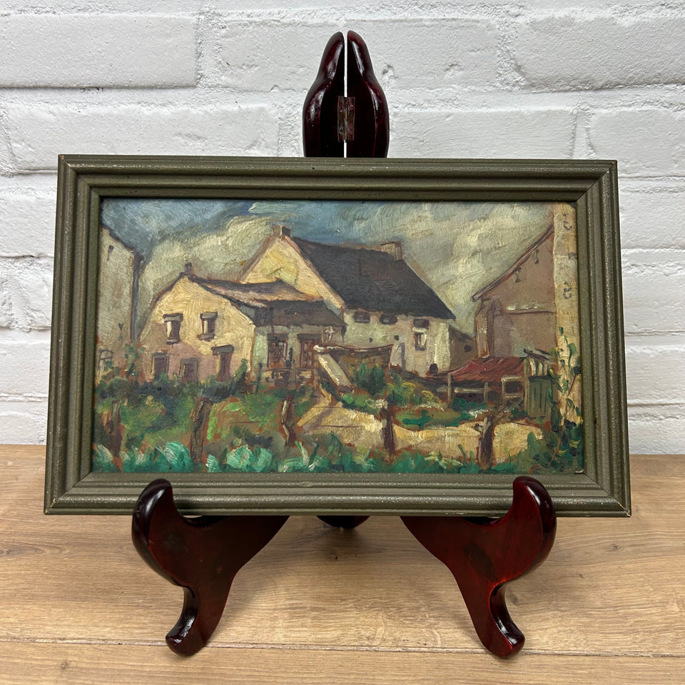 Small Dutch Farm oil painting
