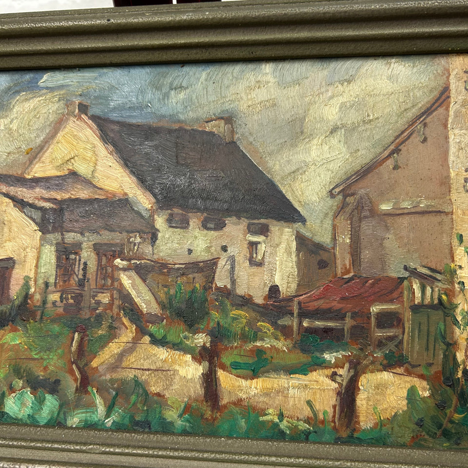 Small Dutch Farm oil painting
