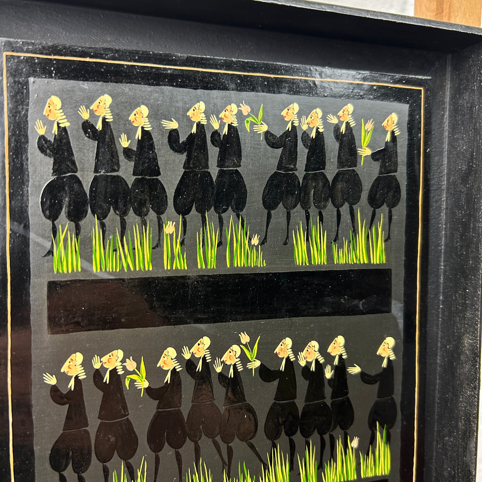 Oil painting English Lawyers - "The elite" 1974