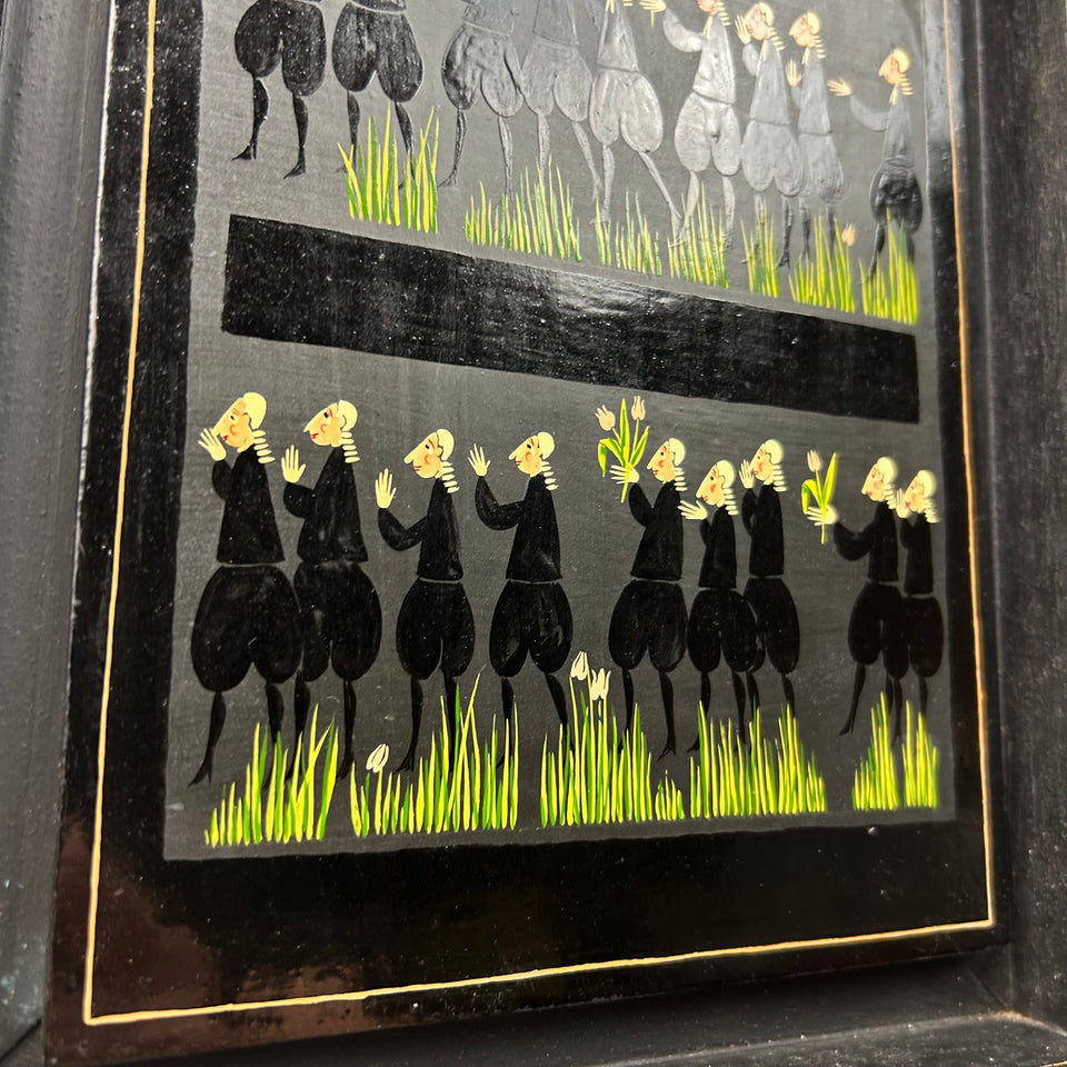 Oil painting English Lawyers - "The elite" 1974