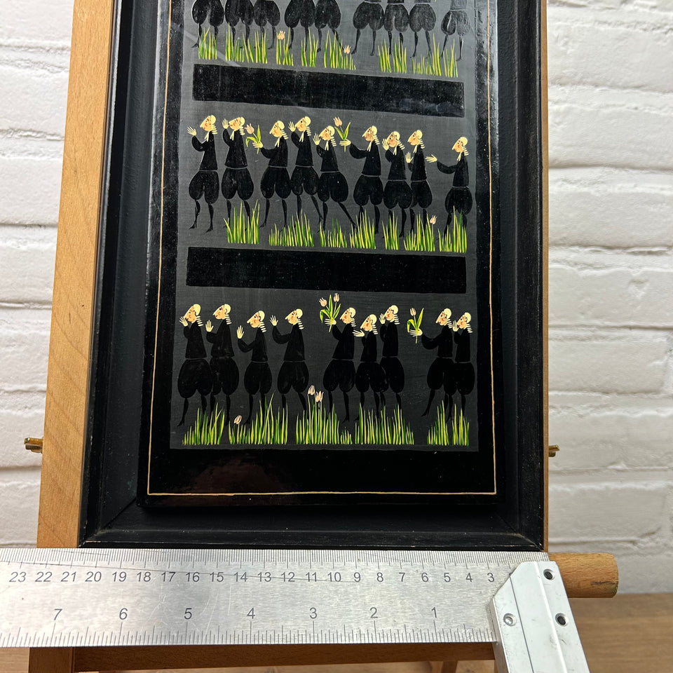 Oil painting English Lawyers - "The elite" 1974