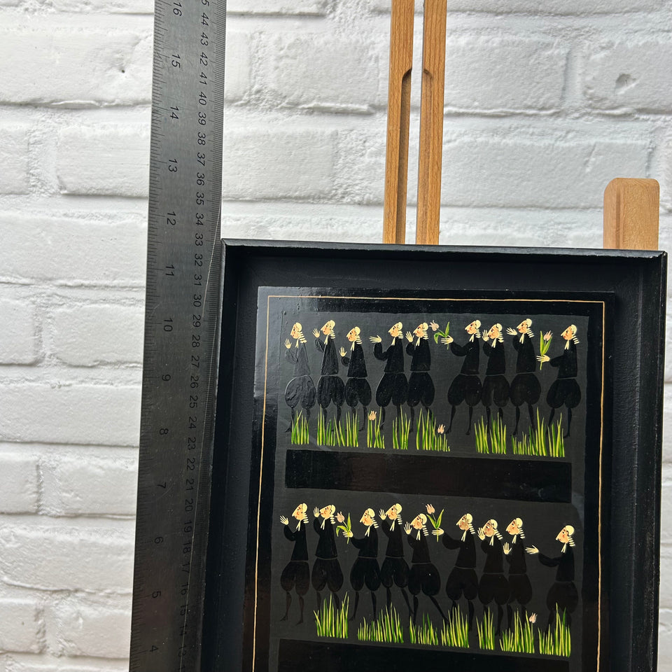 Oil painting English Lawyers - "The elite" 1974