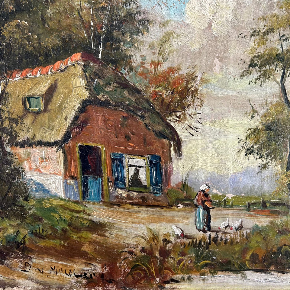 Dutch School - 19-20th century - Farm in the forest of Holland
