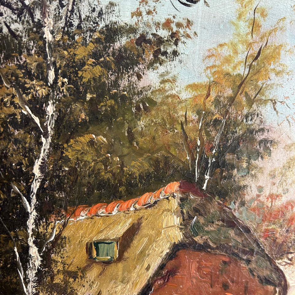 Dutch School - 19-20th century - Farm in the forest of Holland