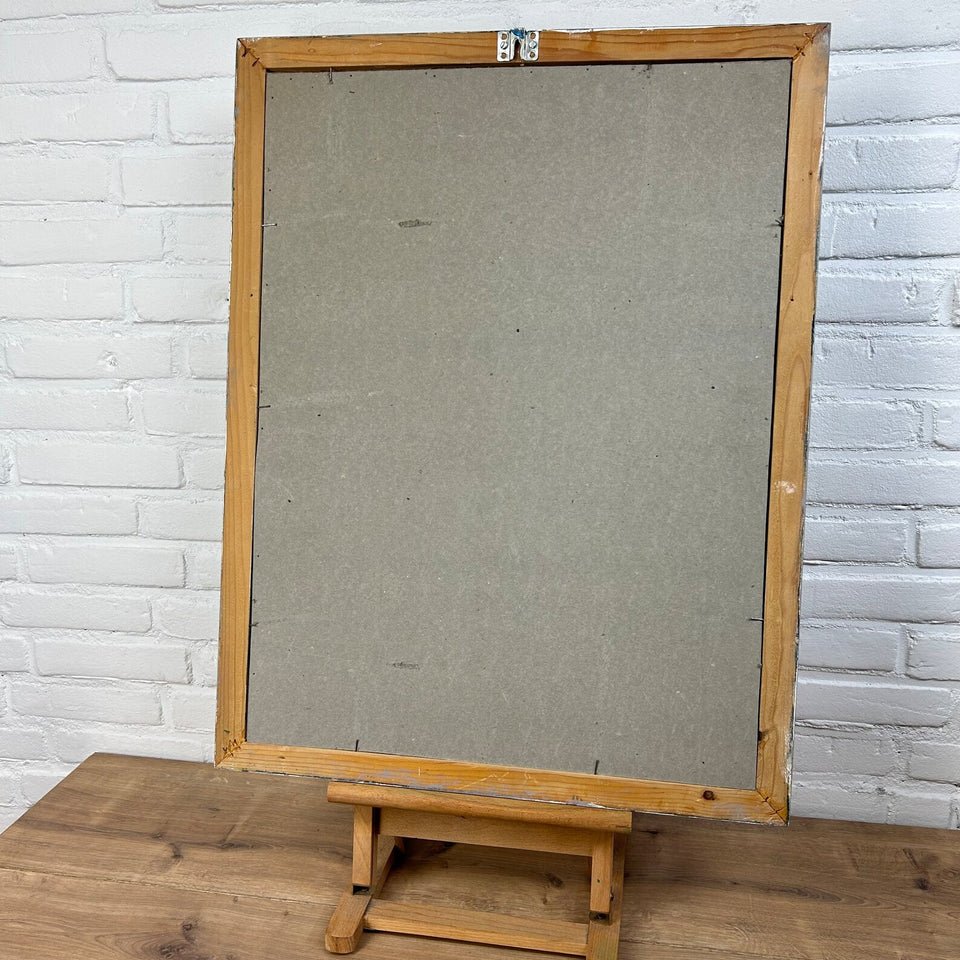 Large Vintage Sampler - Embroidery - Cottonwork - Framed
