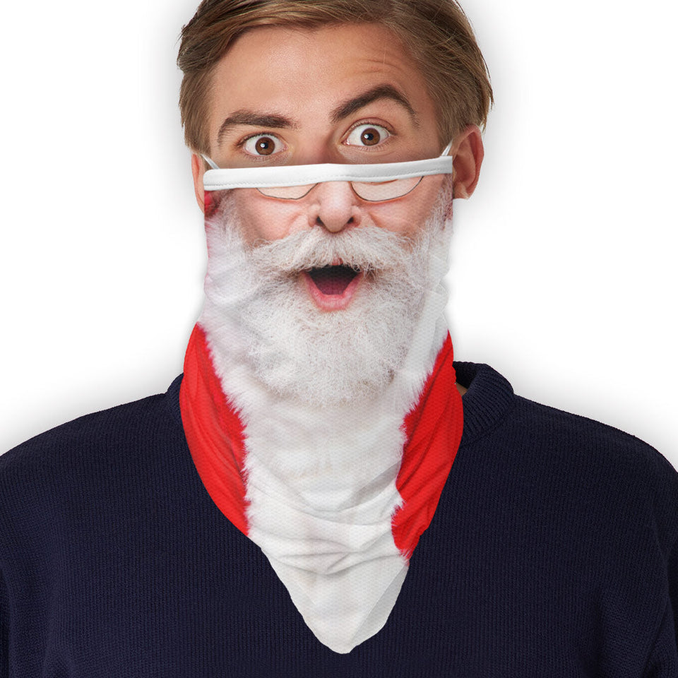 3 x Santa - Bandana - Neck Gaiter - Sleeve - Scarf